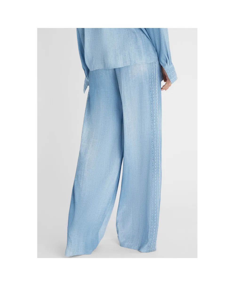 Drawstring Wide-Leg Pants