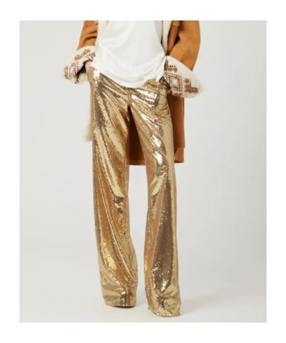 Sequined Casual Pants