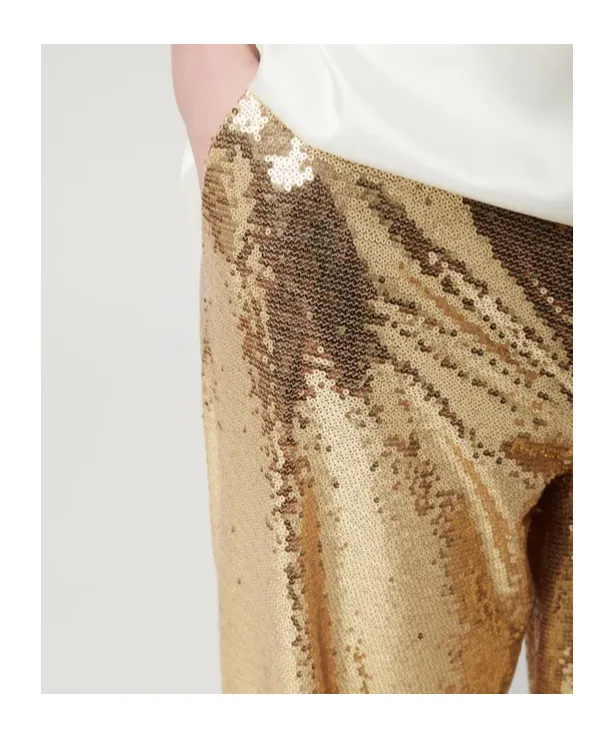 Sequined Casual Pants