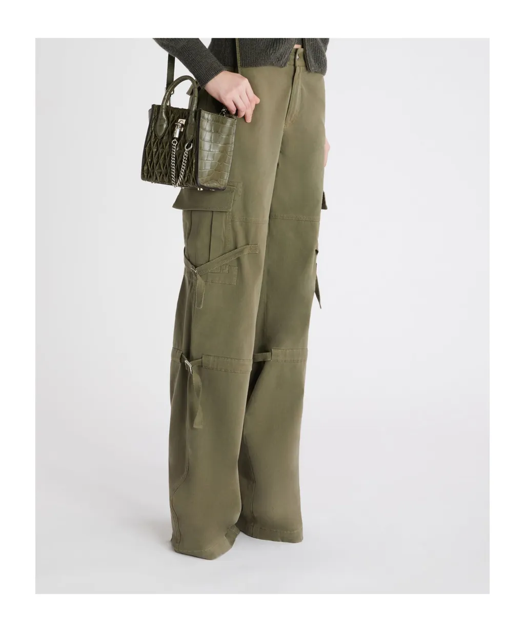 Strap-Detail Cargo Pants