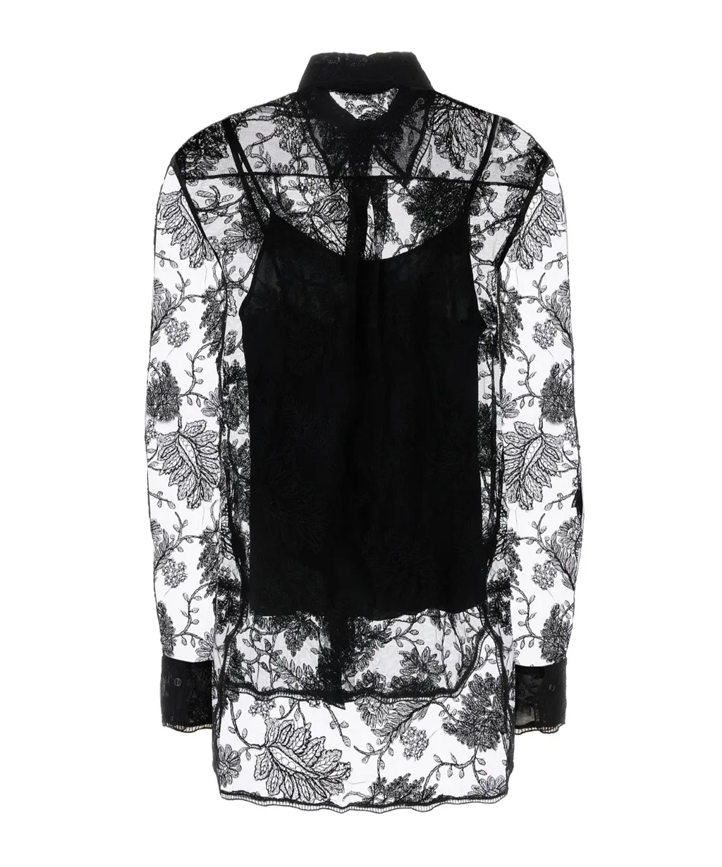 Floral-Lace Shirt