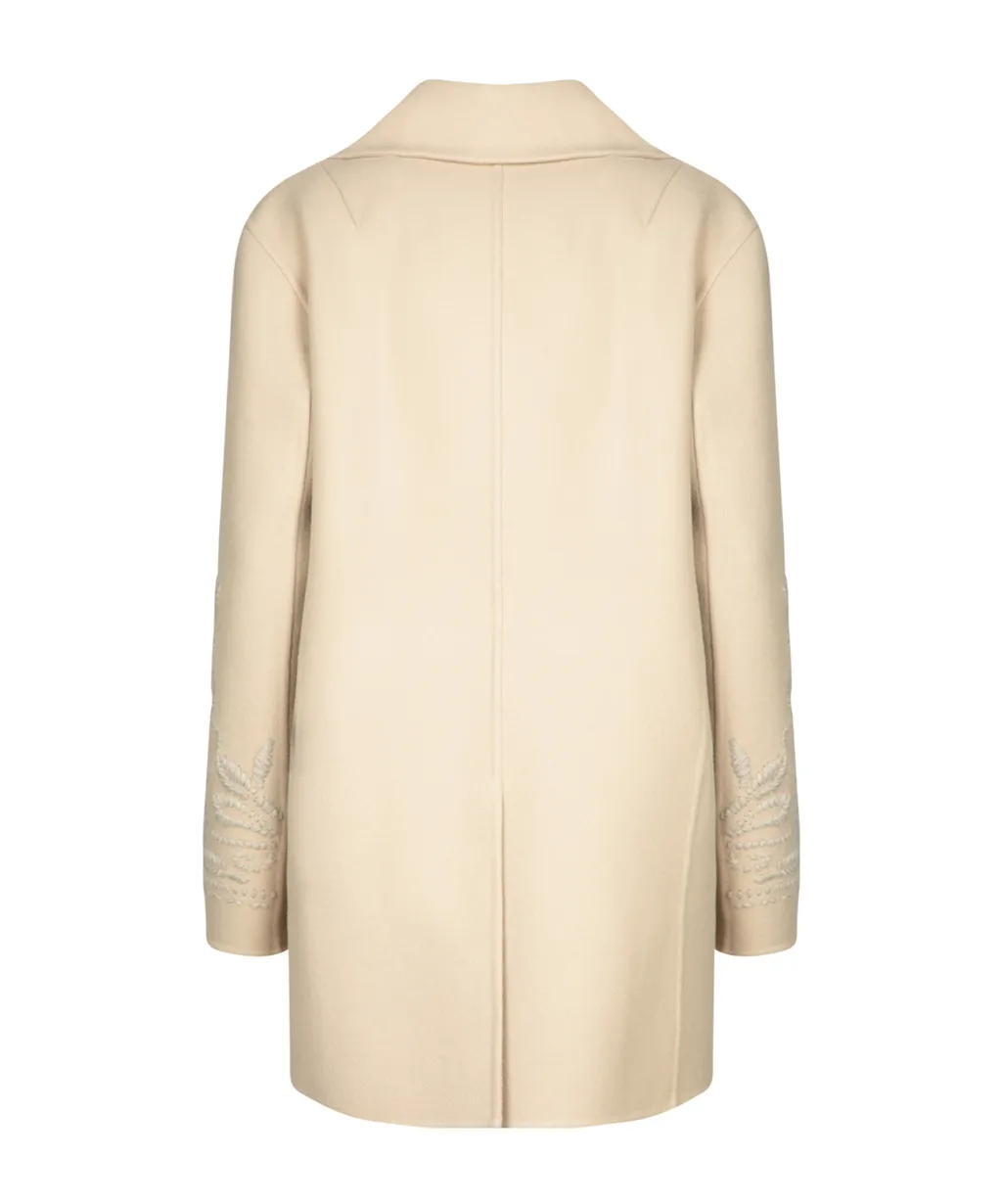 Single Breasted Embroidered Coat
