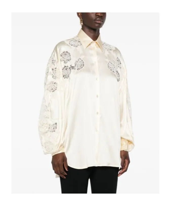 Embroidered Long Sleeve Shirt