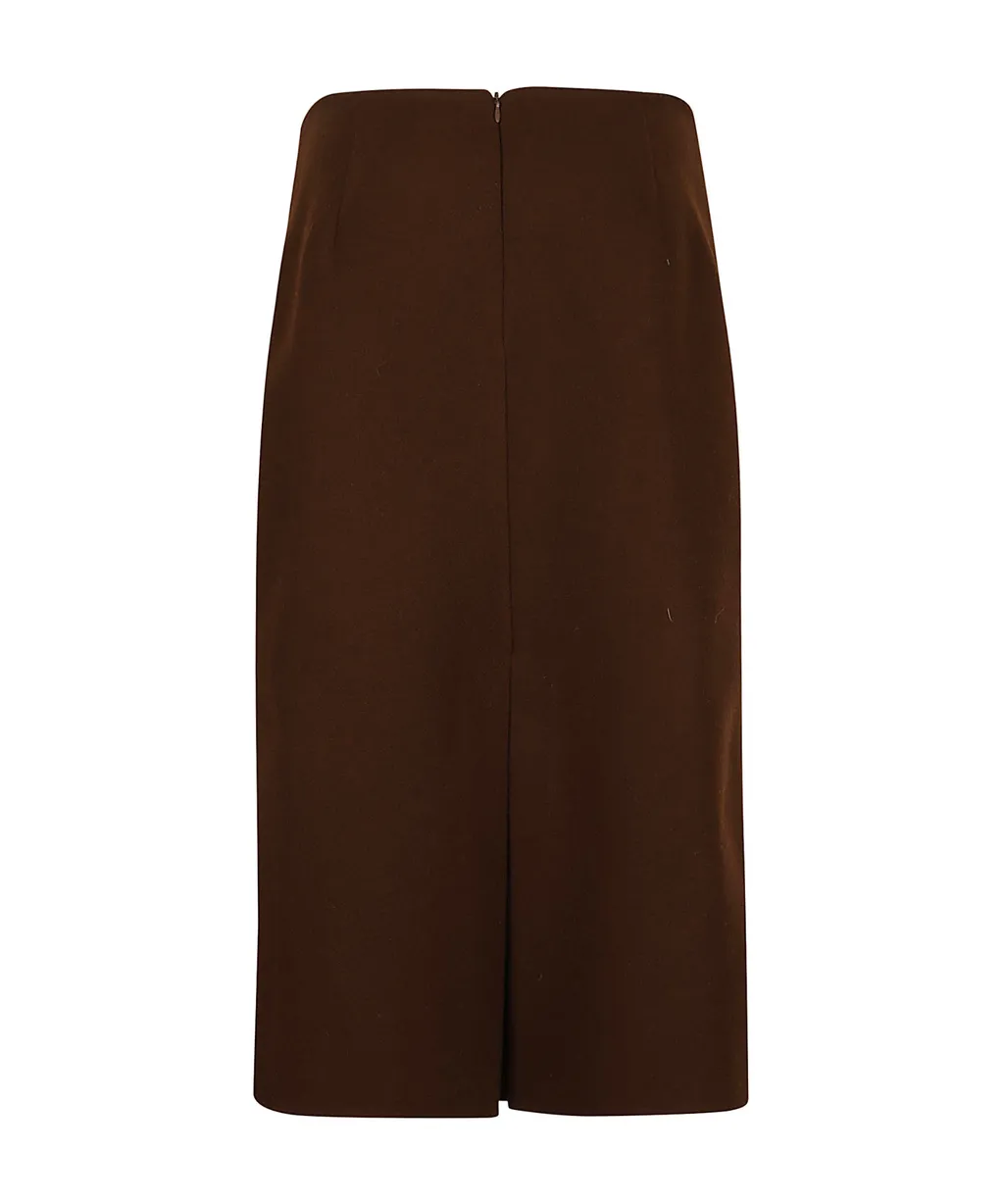 Wool Midi Skirt