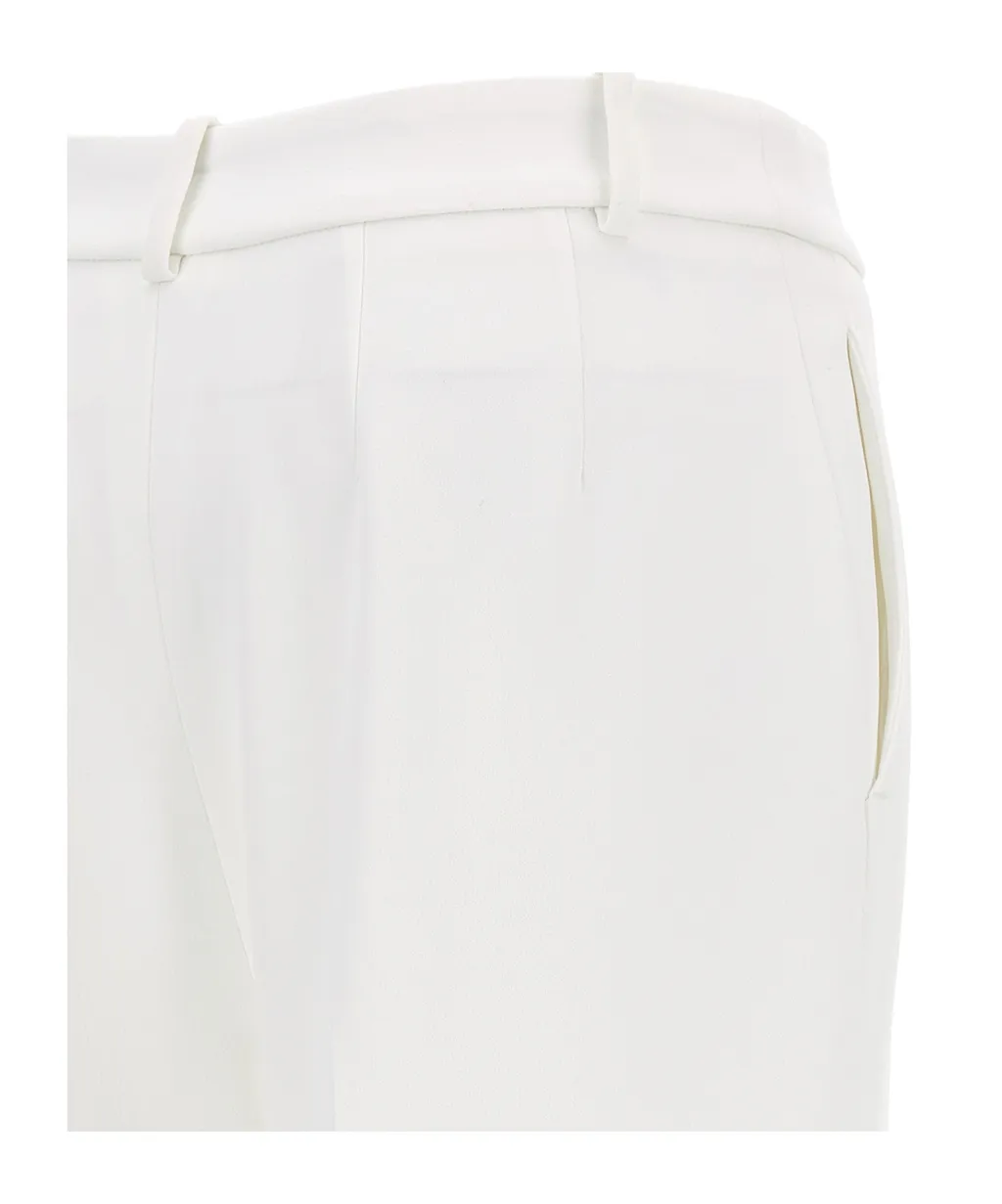 High-Waist Flared Trousers