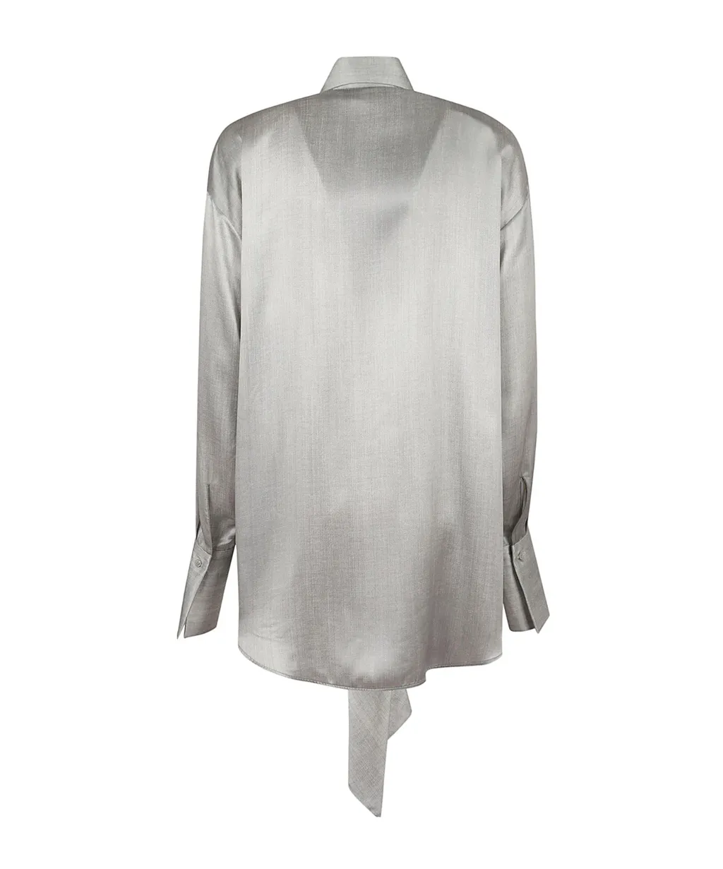 Long-Sleeved Frilly Shirt