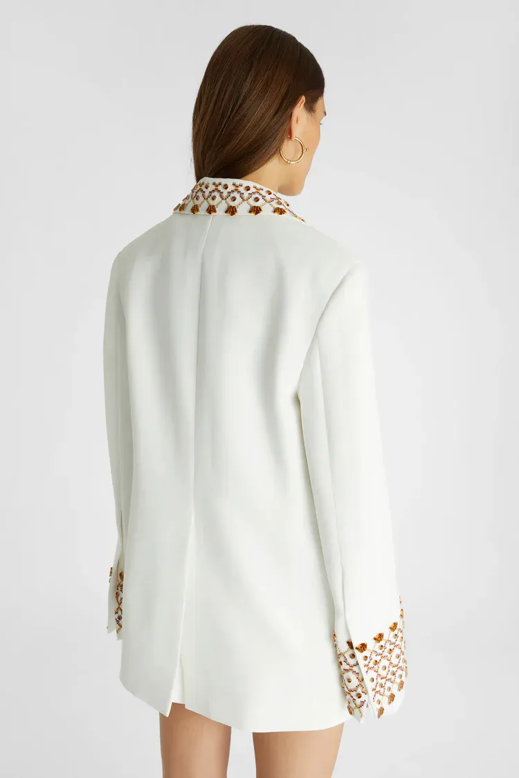 Single Breasted Embroidered Jacket