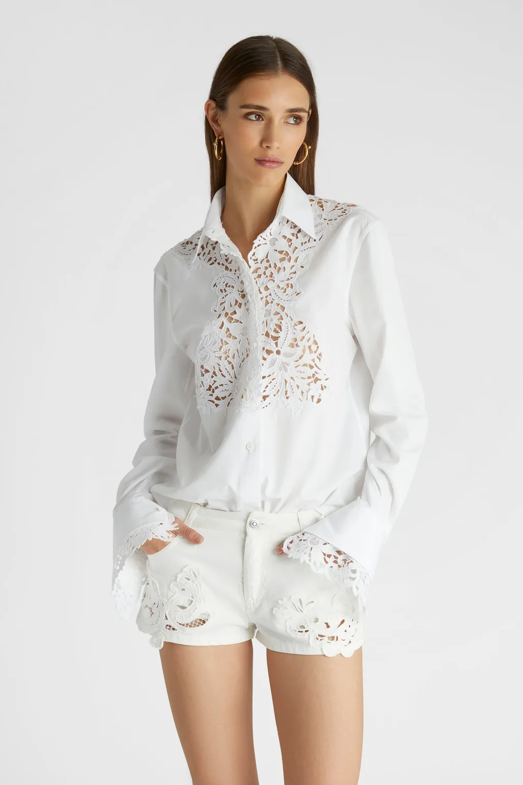 Embroidered Cotton Shirt