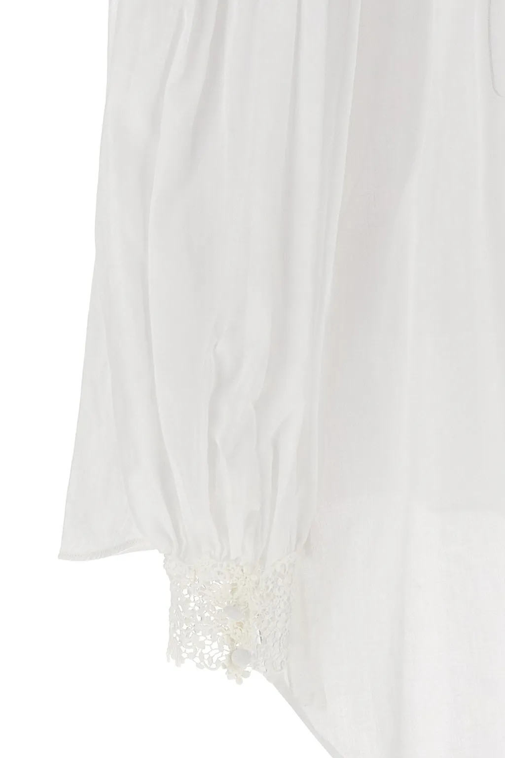 Floral Embroidered Straight Hem Shirt