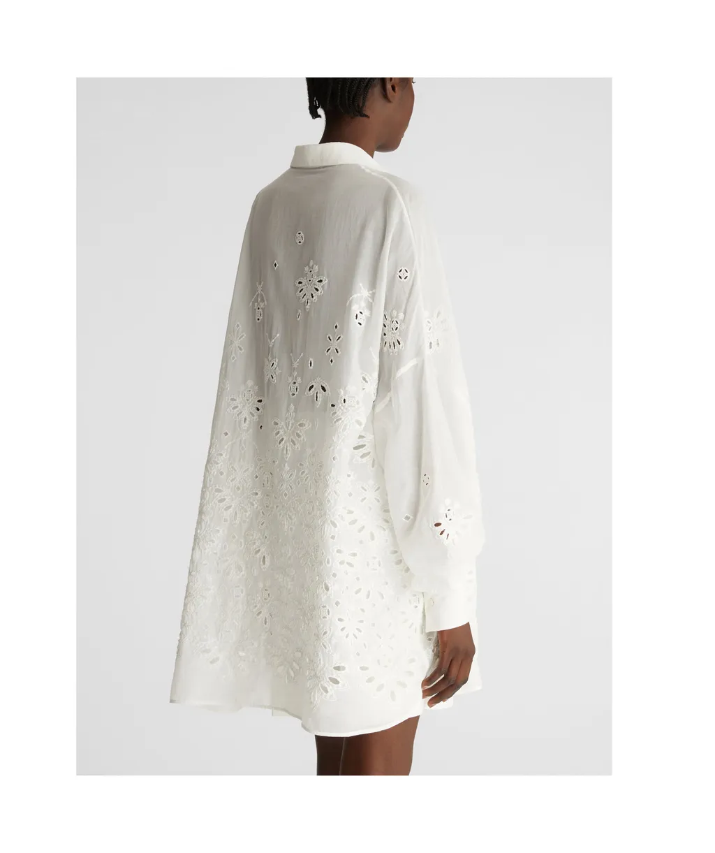 Broderie Anglaise Buttoned Shirt