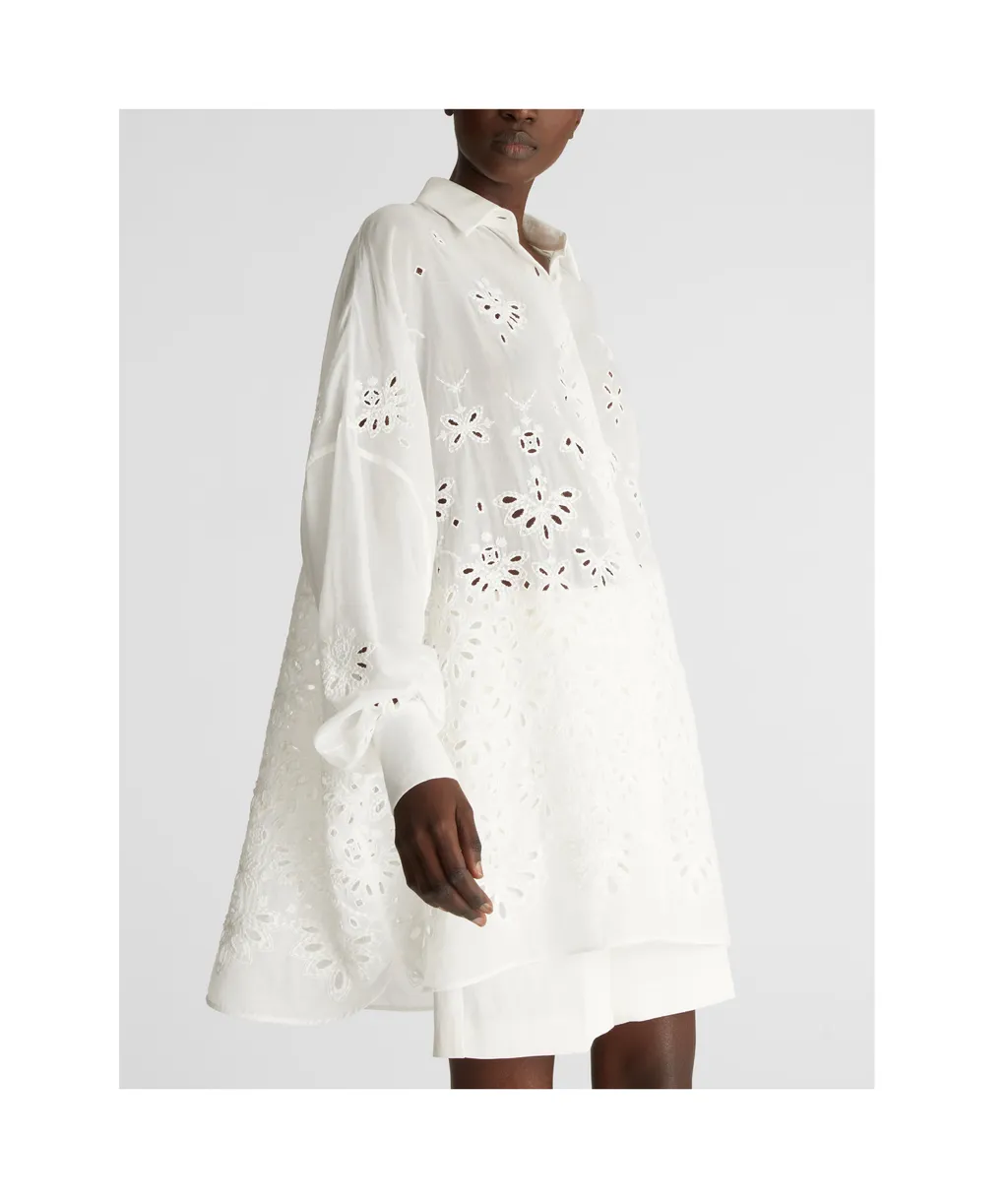 Broderie Anglaise Buttoned Shirt
