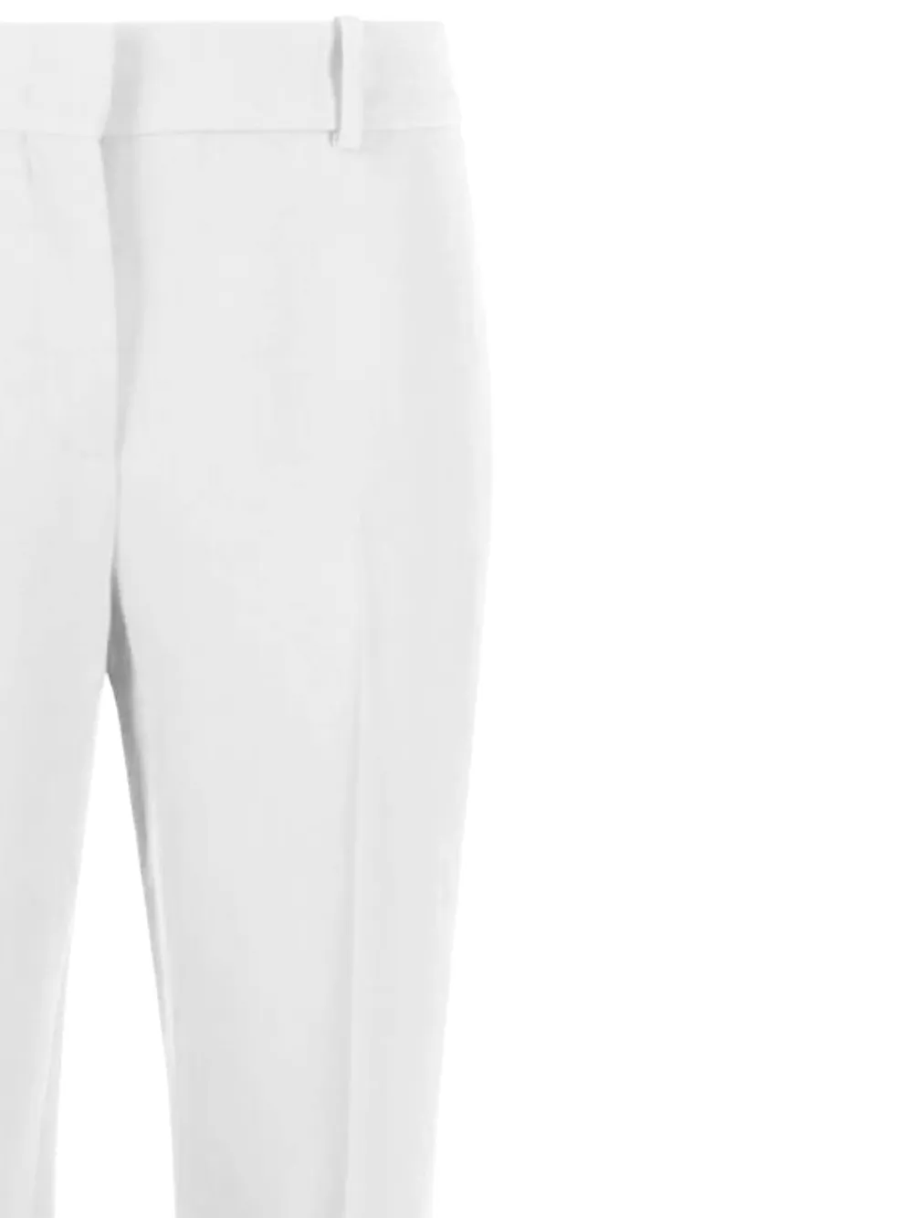 Straight-Leg Mid-Rise Trousers