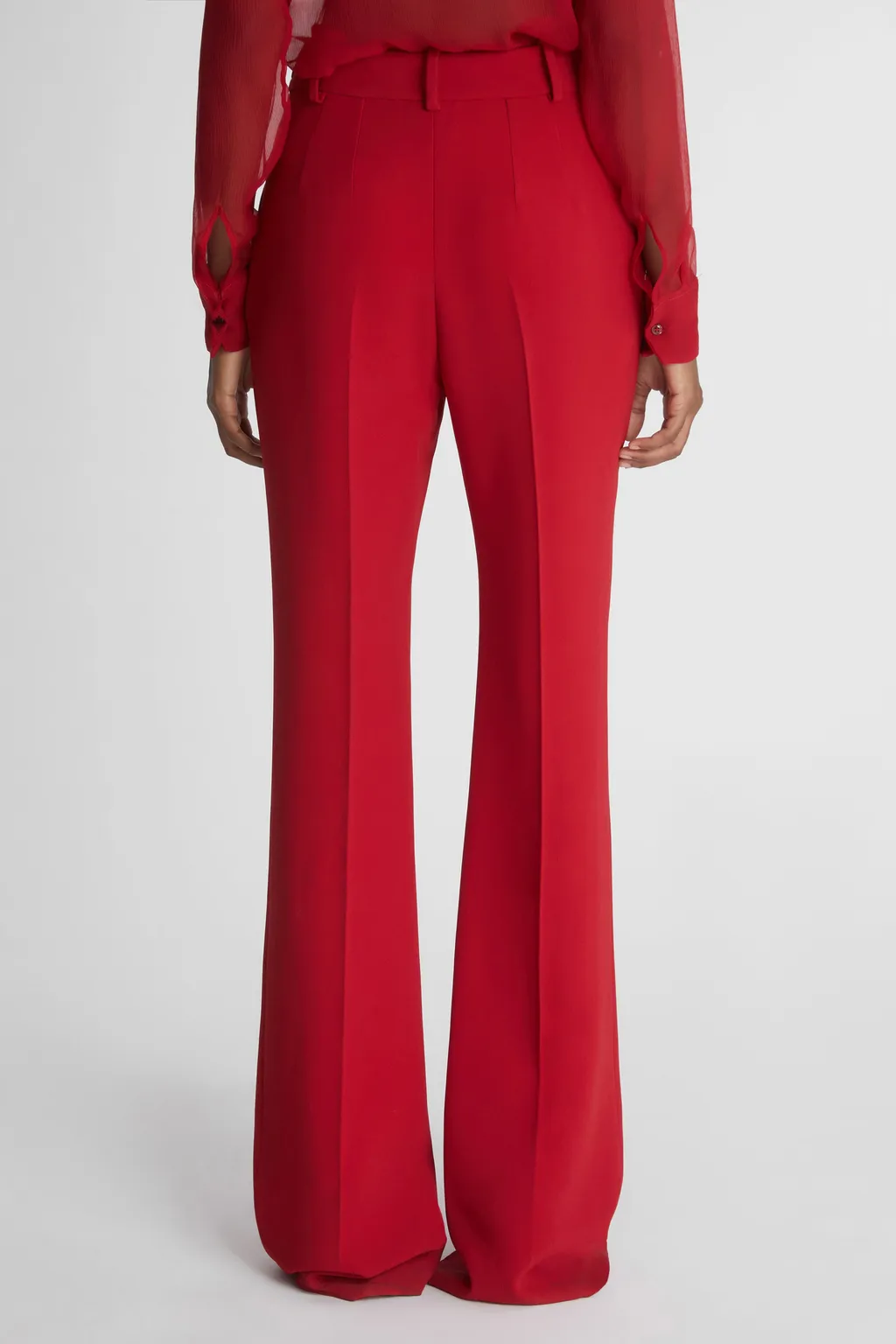 High Waist Flared Trousers