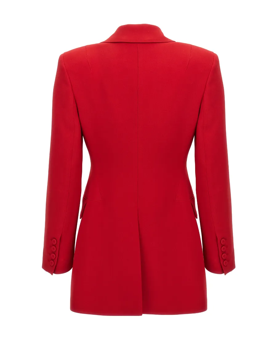 Single-Breasted Cady Sculpture Jacket