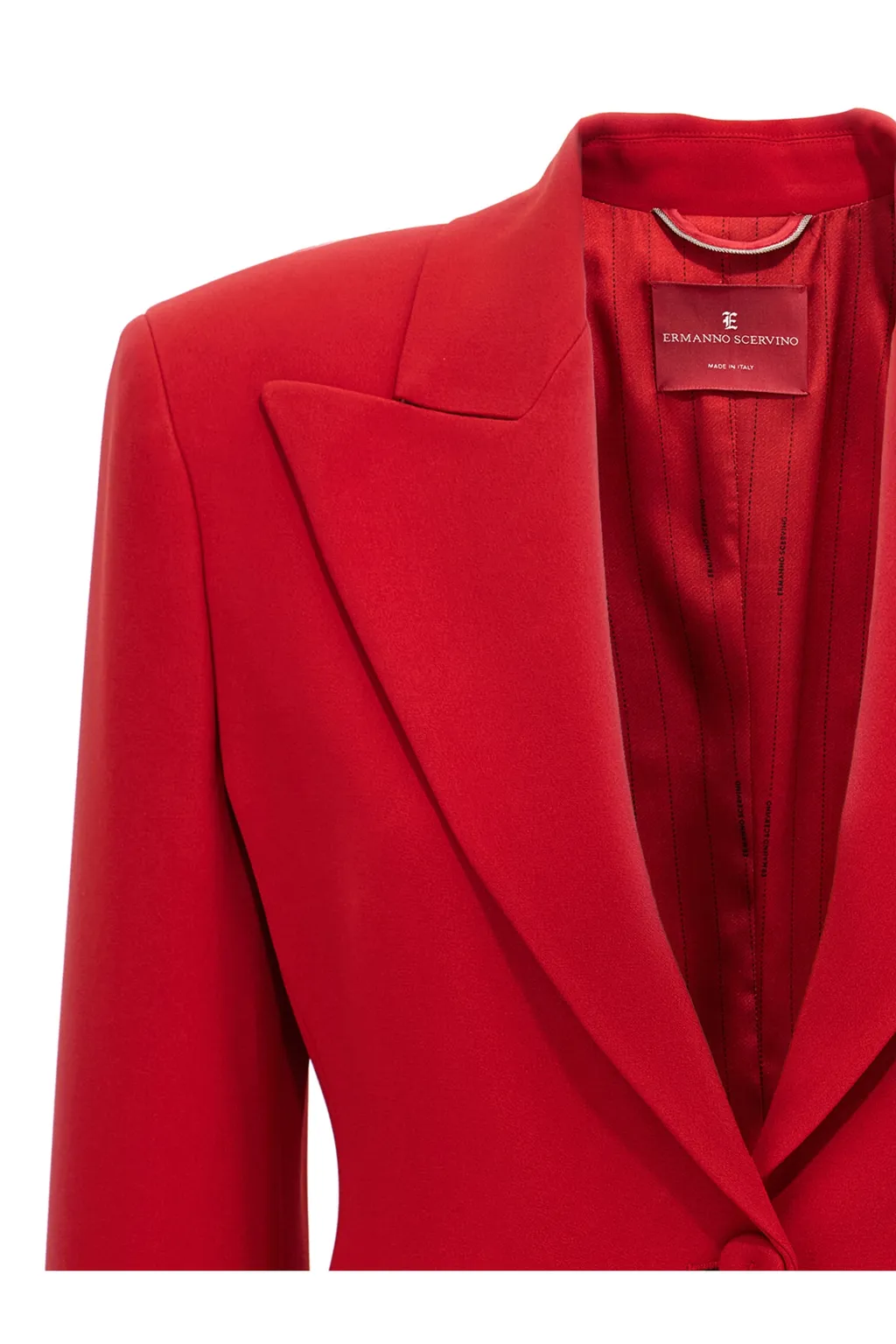 Single-Breasted Cady Sculpture Jacket