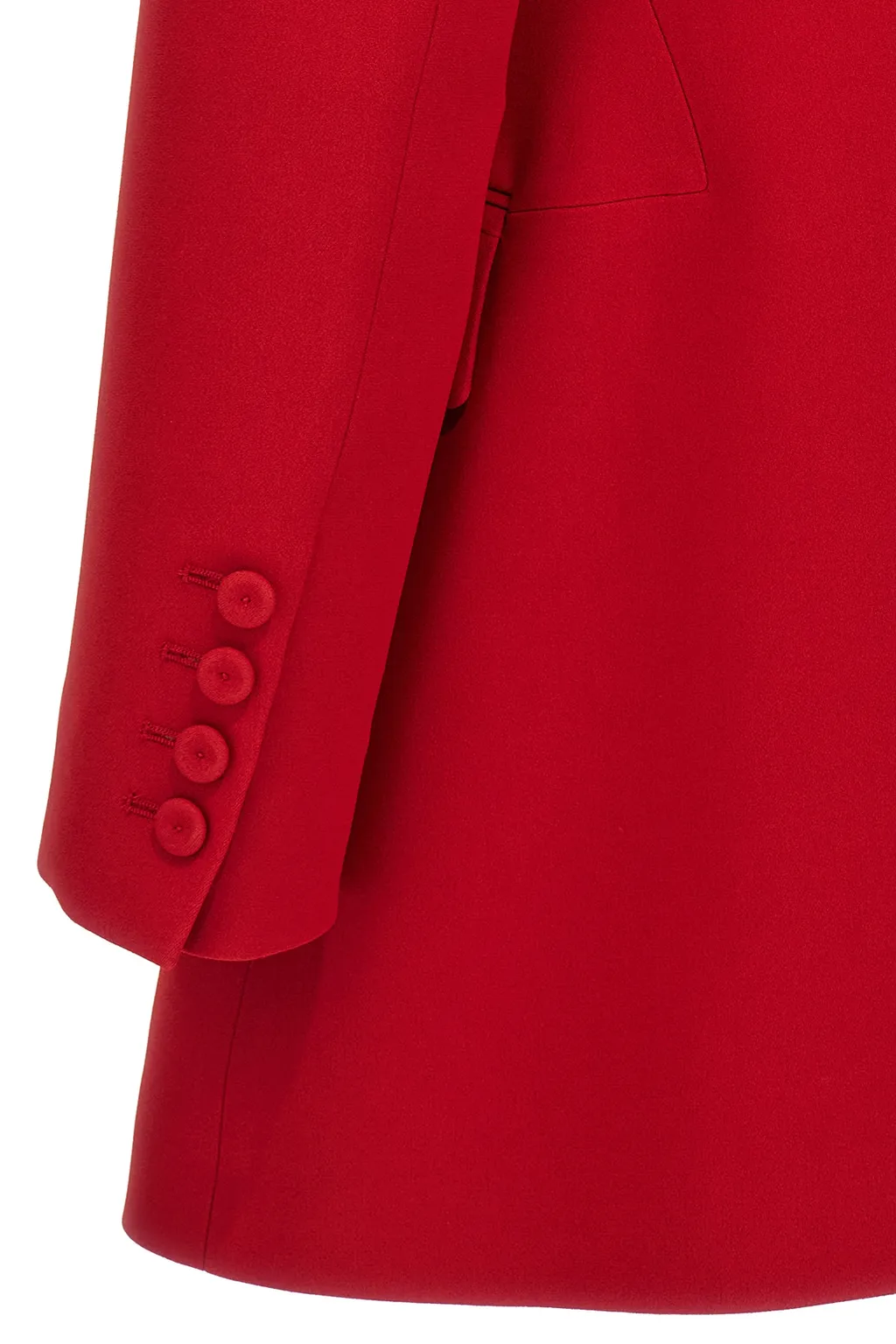 Single-Breasted Cady Sculpture Jacket
