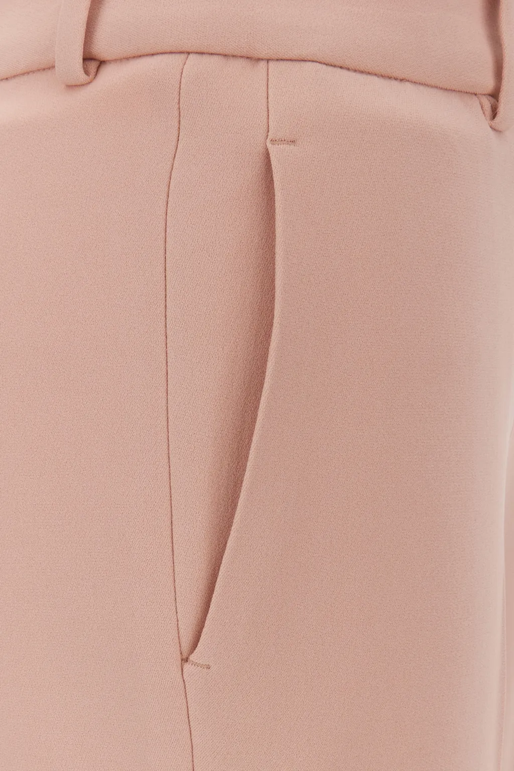 Straight-Leg Mid-Rise Trousers