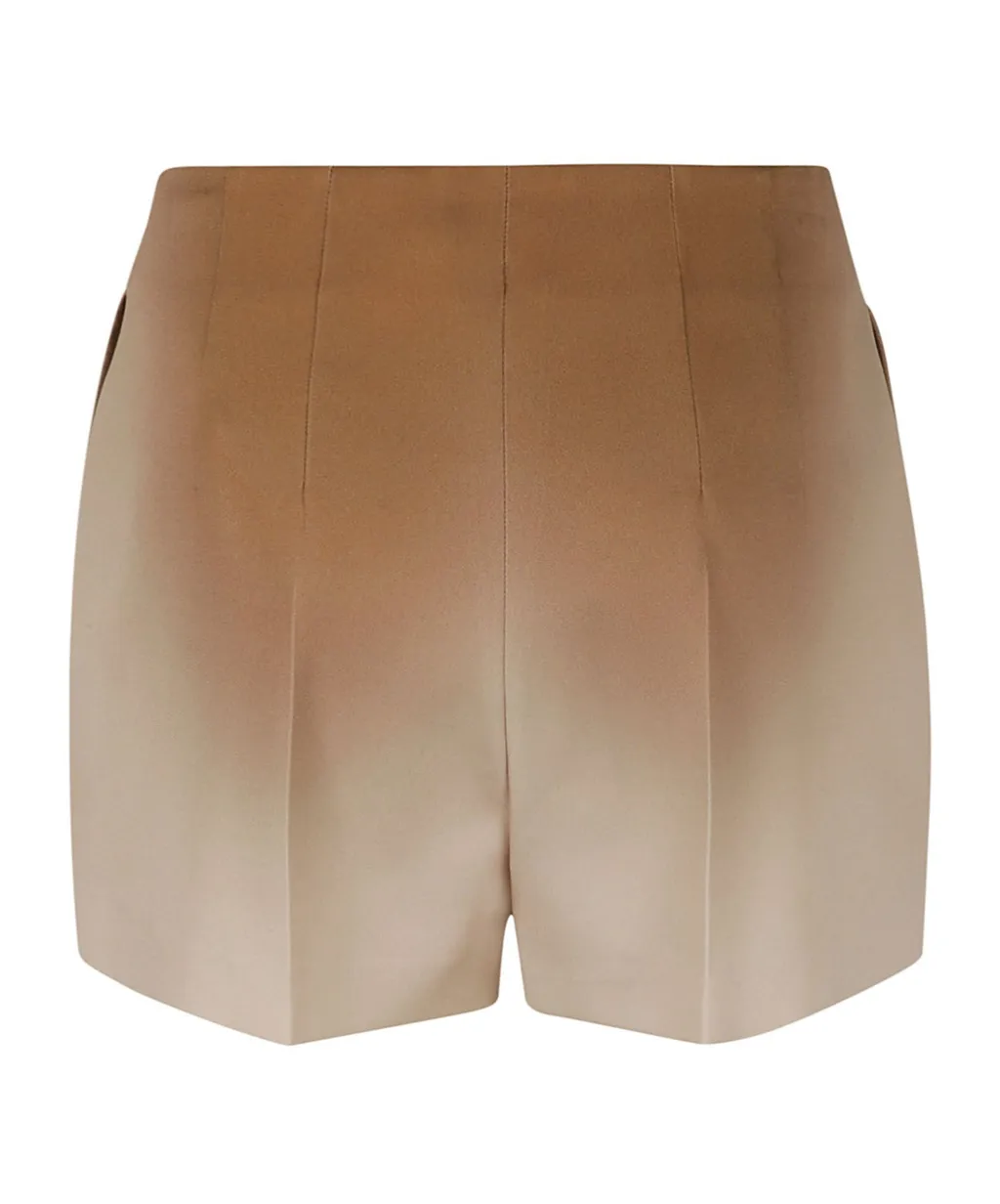 High-Waist Gradient-Effect Shorts