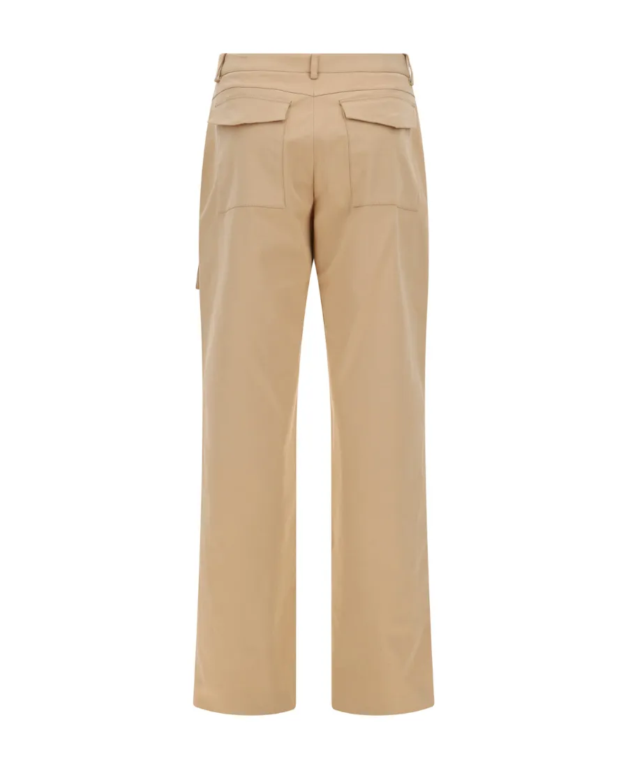 High-Waist Straight-Leg Cargo Trousers