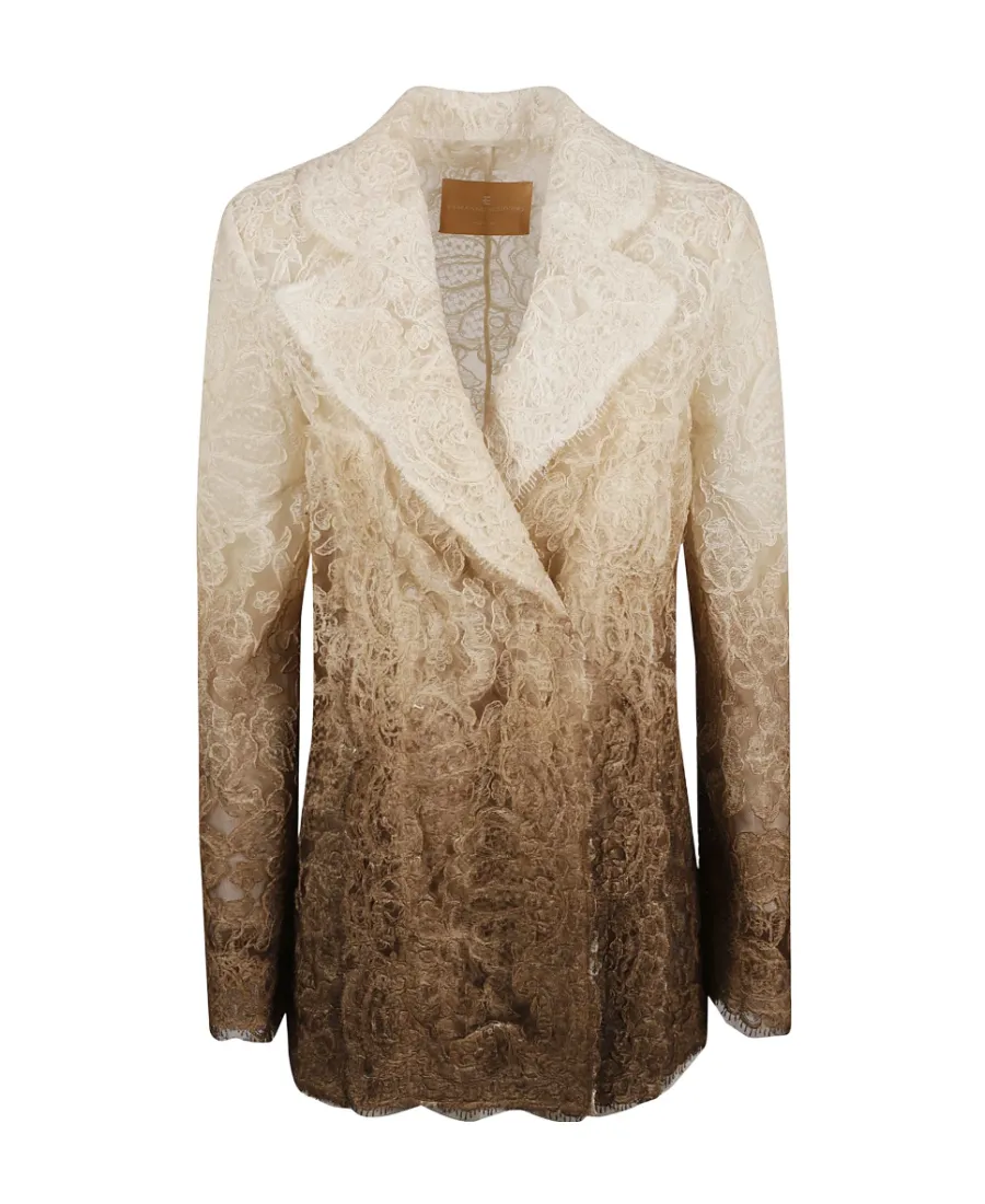 Double-Breasted Laced Jacket