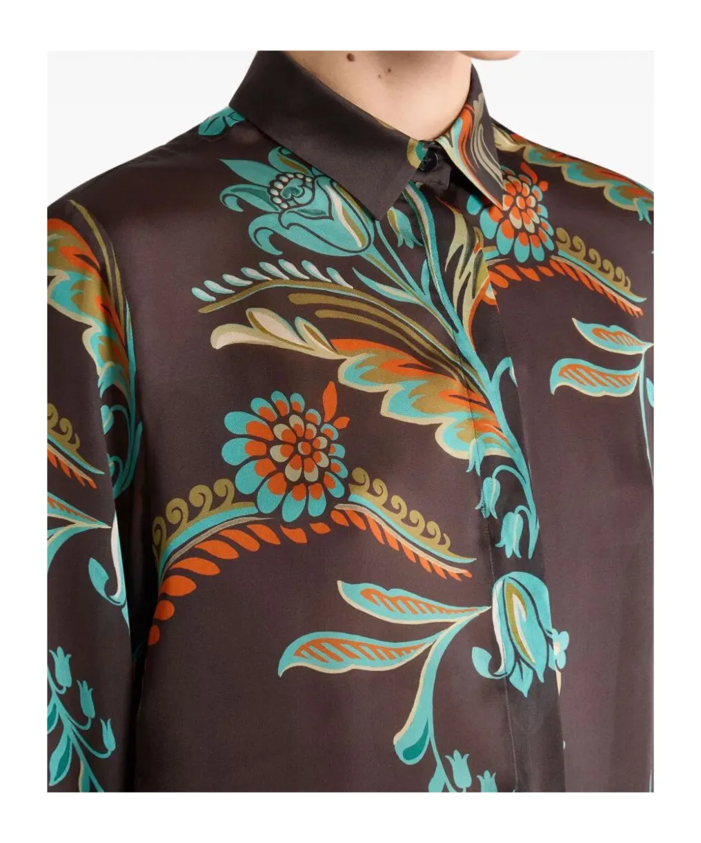 Daffodil-Motif Long Shirt