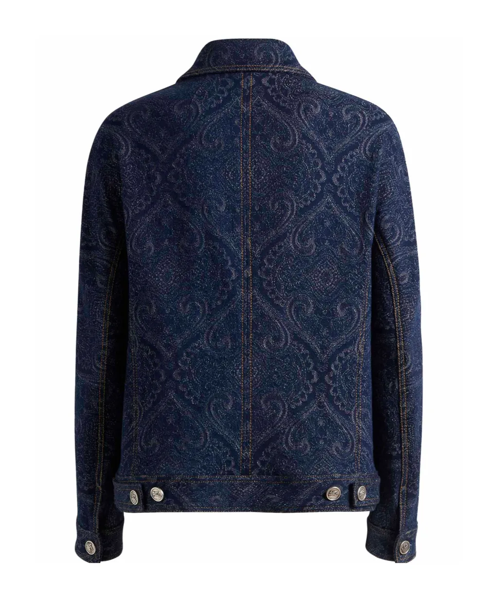 Denim Jacquard Jacket