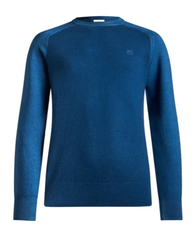 Wool Sweater With Pegaso Logo