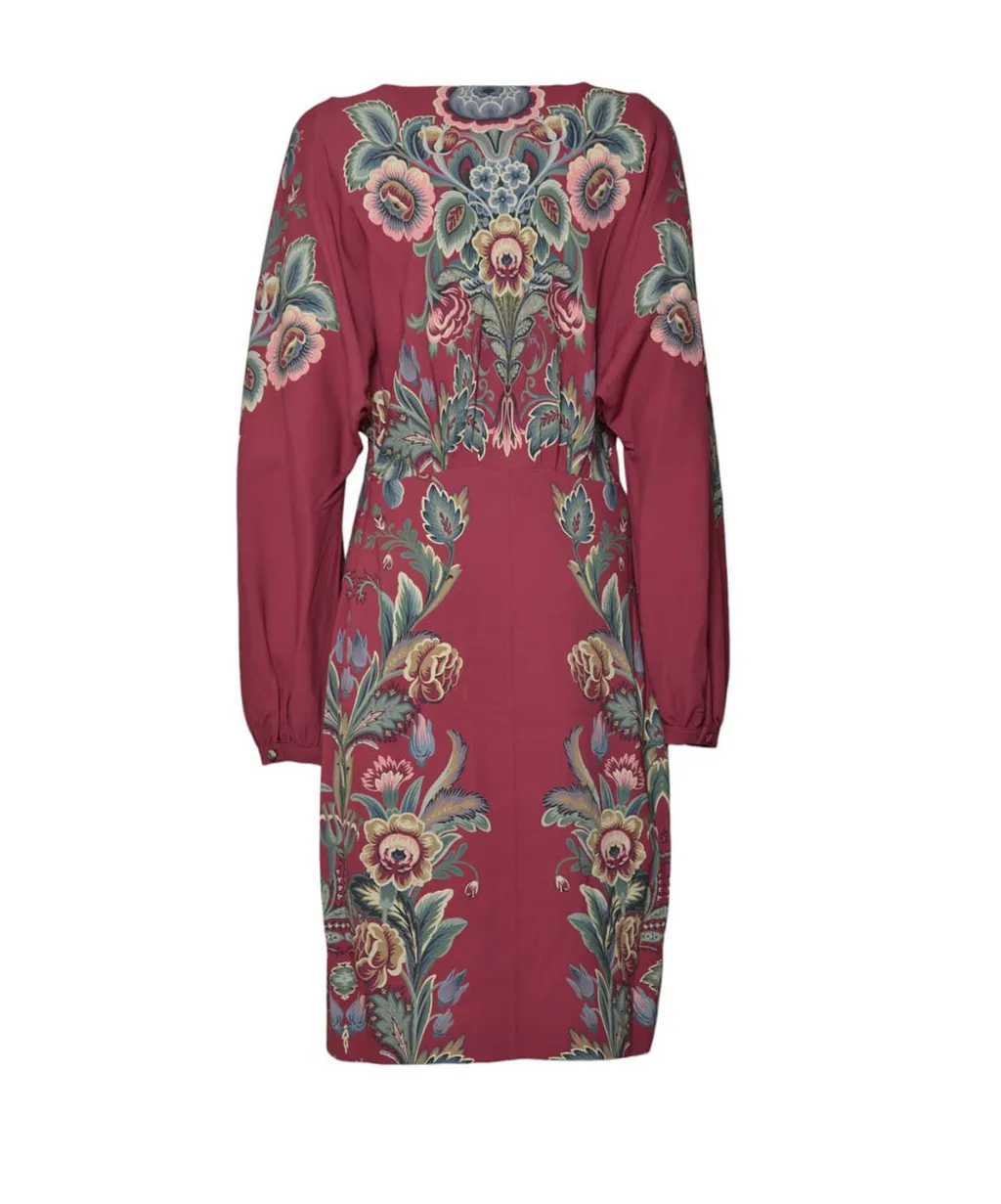 V-Neck Floral Printed Dress