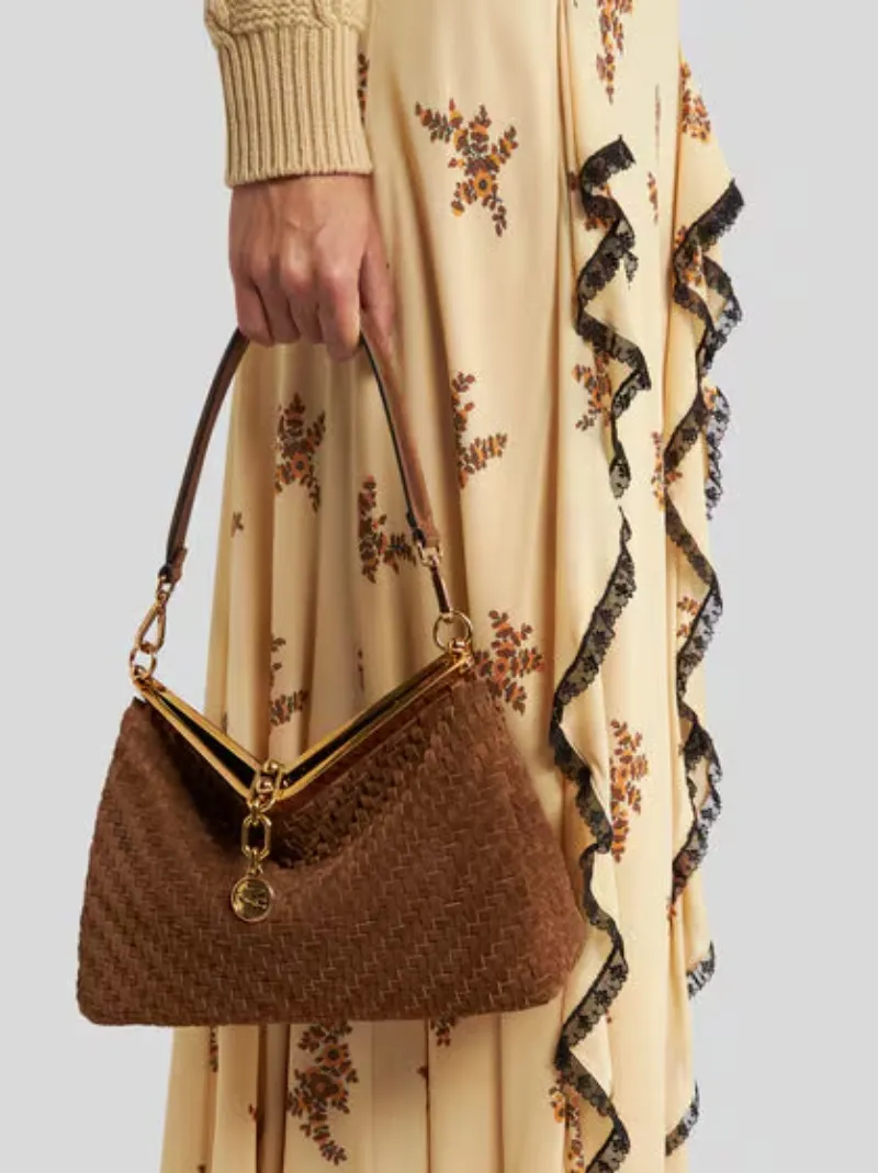 Medium Woven Vela Bag