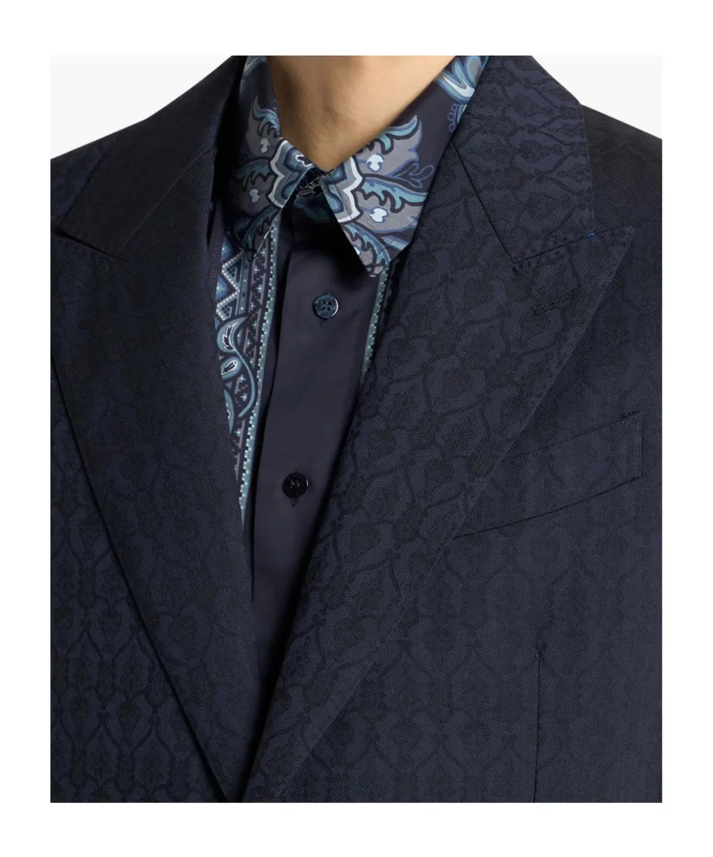 Wool Jacquard Blazer