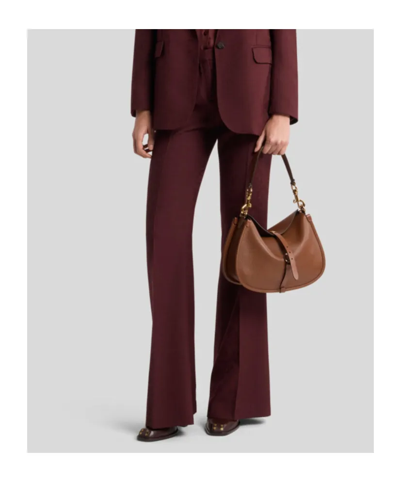 Paisley Jacquard Pressed Creases Trousers