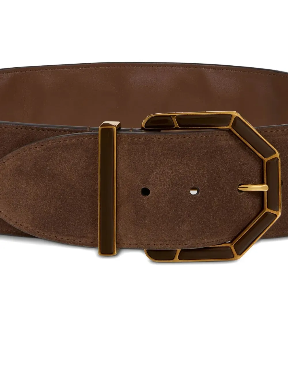 Suede Belt With Threading