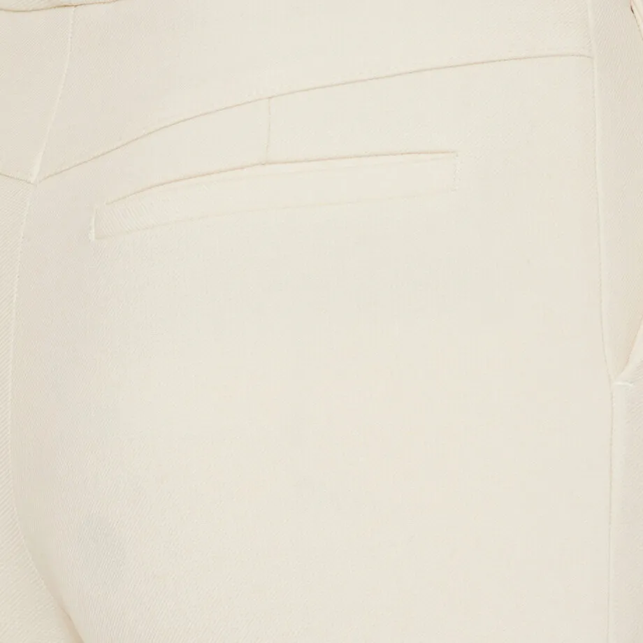 Flared Wool-Blend Tricotine Trousers