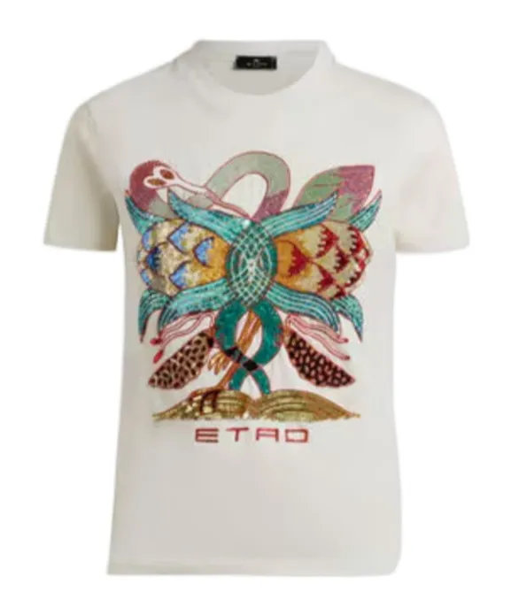 Cotton T-Shirt With Embroidery