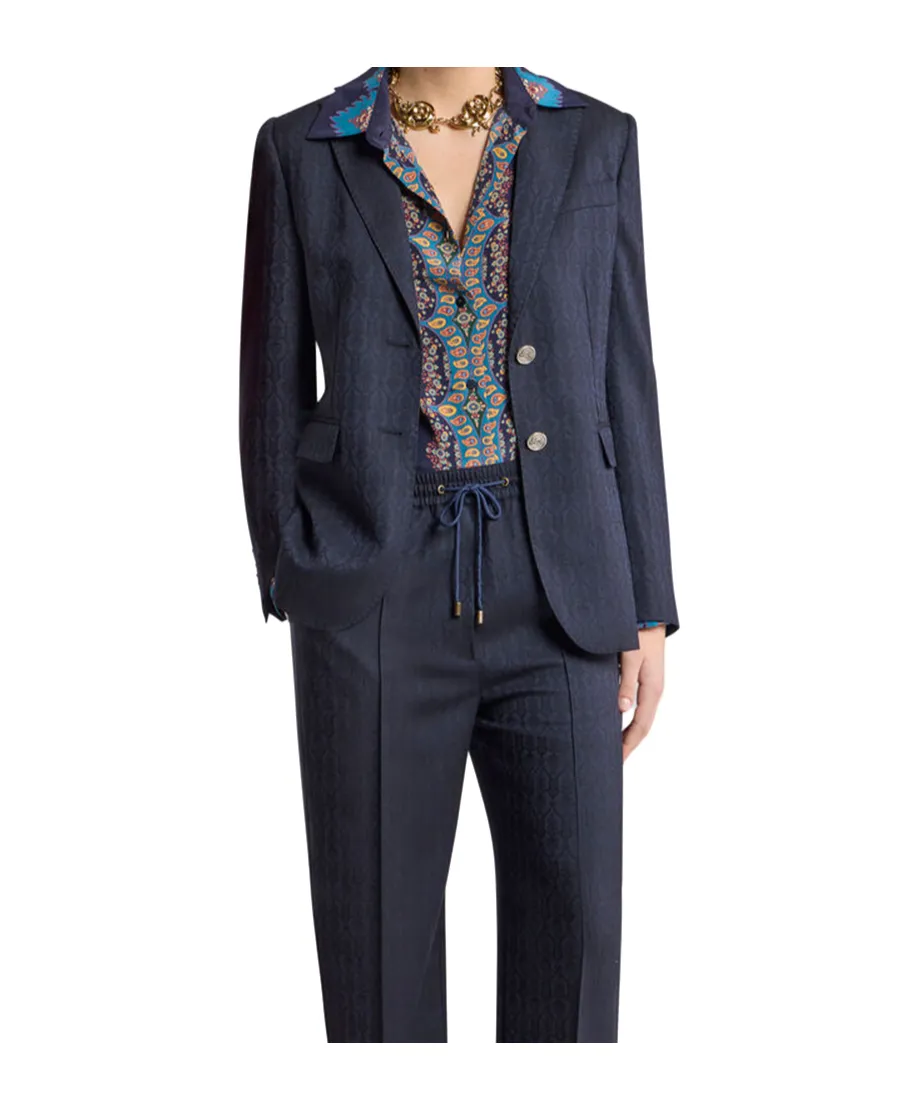 Paisley-Pattern Blazer