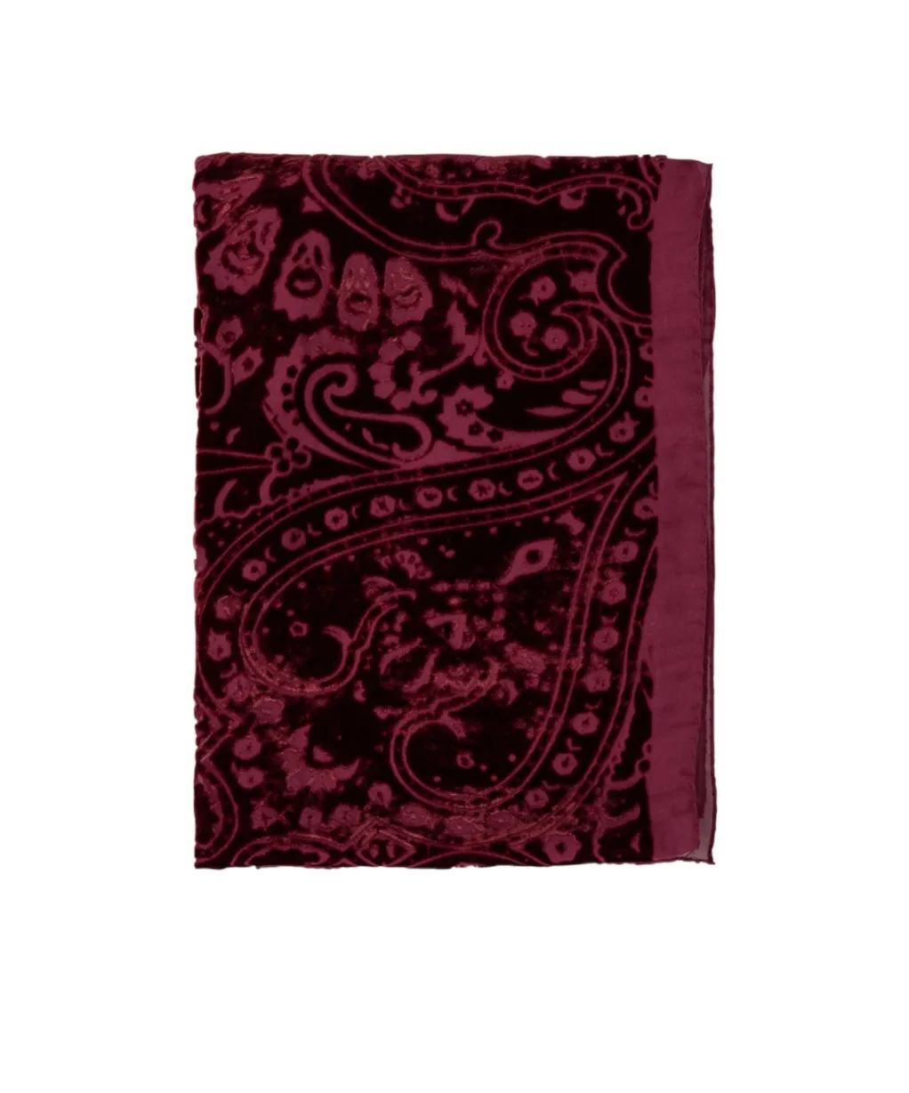Patterned Velvet Scarf