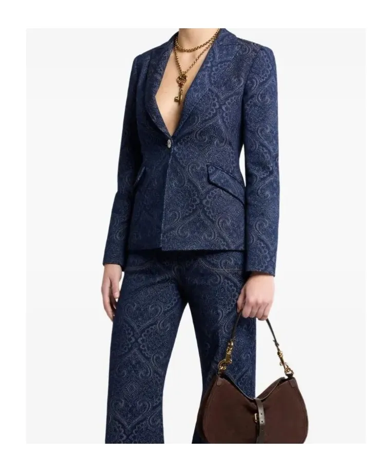 Denim Jacquard Jacket
