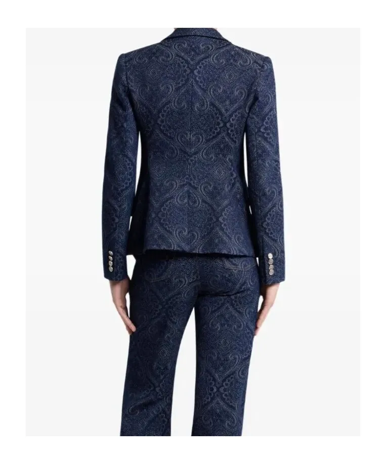 Denim Jacquard Jacket