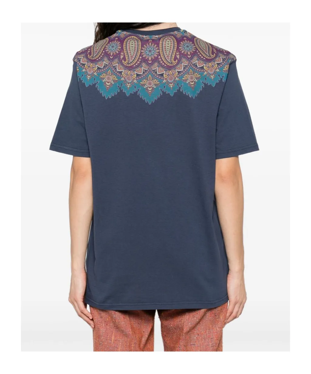 Paisley Printed Crewneck T-Shirt