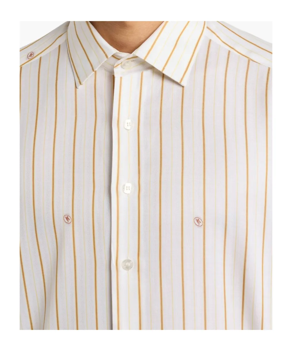 Striped Cotton Jacquard Shirt