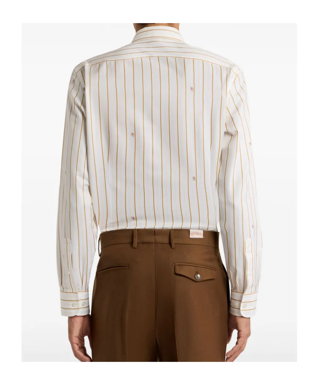 Striped Cotton Jacquard Shirt