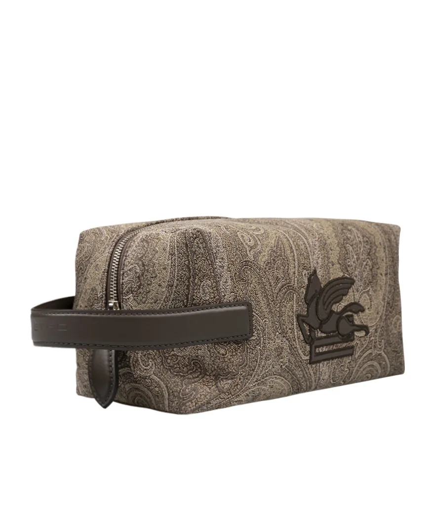 Paisley Pattern Zipped Clutch Bag