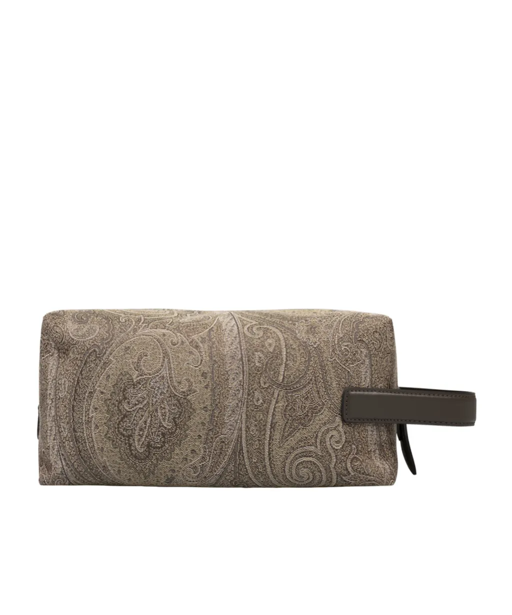 Paisley Pattern Zipped Clutch Bag