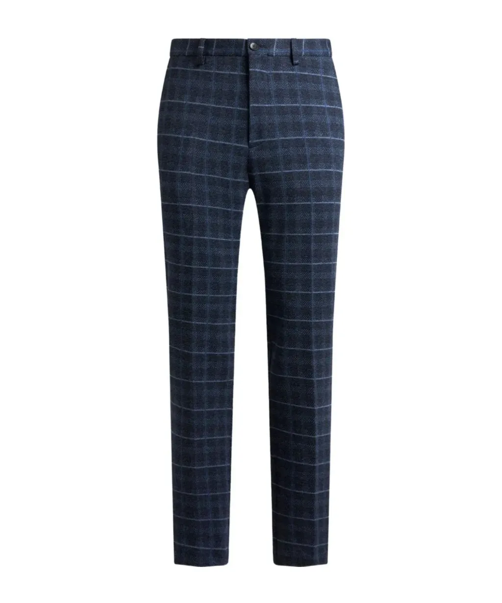 Check Jersey Trousers