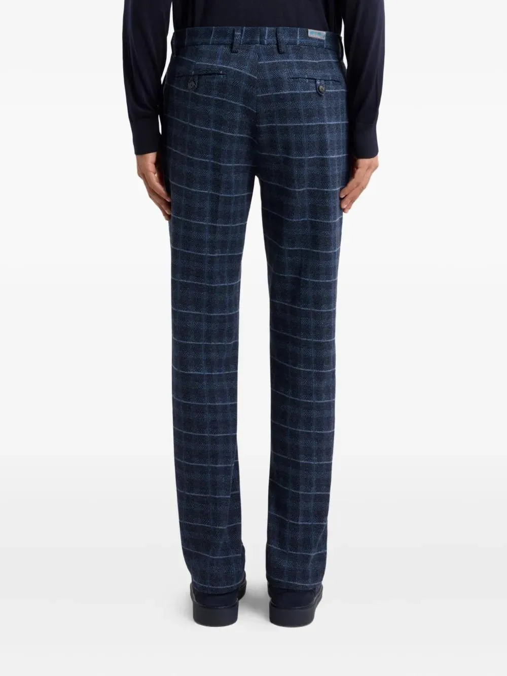 Check Jersey Trousers