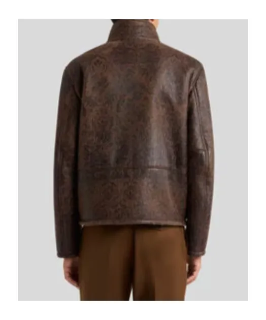 Shearling Jacket With Print