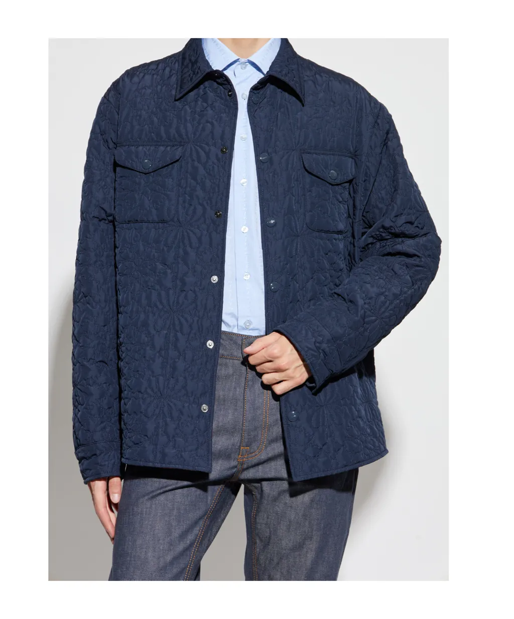 Long Sleeved Quilted Overshirt