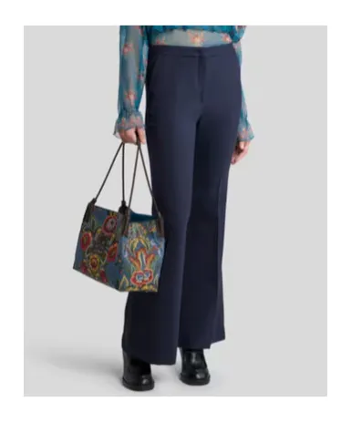Flared Tricotine Trousers