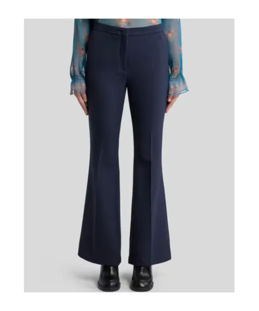Flared Tricotine Trousers