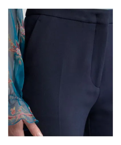 Flared Tricotine Trousers